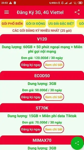 Play Đăng ký 3G/4G Viettel as an online game Đăng ký 3G/4G Viettel with UptoPlay