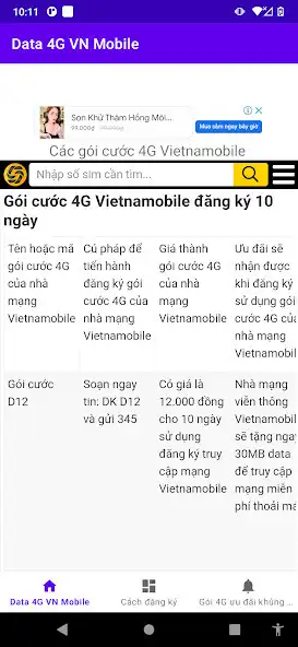 Play Đăng ký 4G Việt Nam Mobile as an online game Đăng ký 4G Việt Nam Mobile with UptoPlay