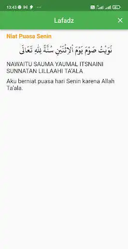 Play Niat Puasa Sunnah Lengkap as an online game Niat Puasa Sunnah Lengkap with UptoPlay
