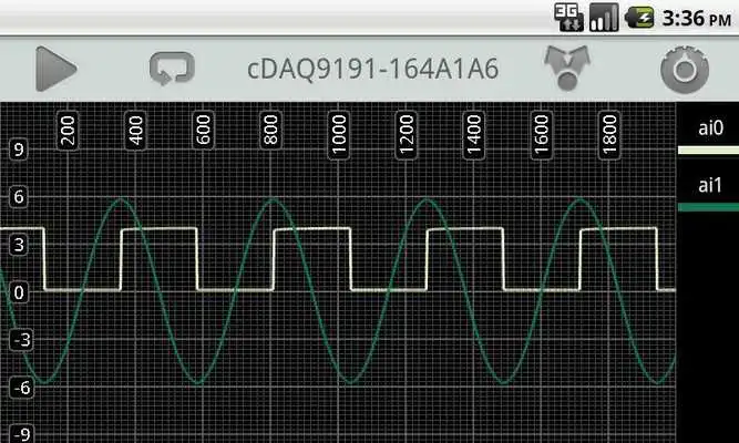 Play NI cDAQ-9191 Data Display