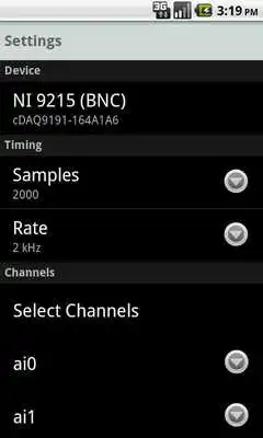 Play NI cDAQ-9191 Data Display