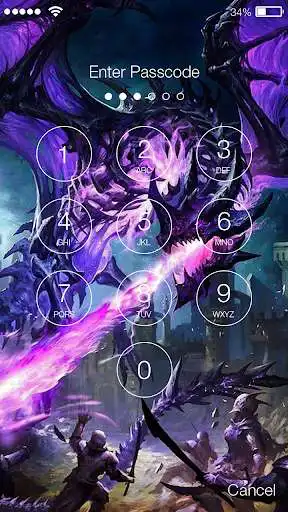 Play Nice Dragon Wallpaper Lock Screen as an online game Nice Dragon Wallpaper Lock Screen with UptoPlay