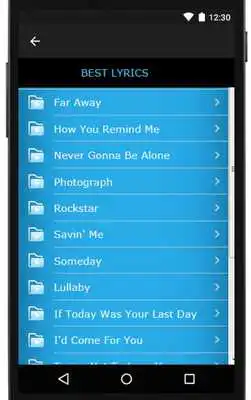 Play Nickelback Songs  Lyrics, latest.
