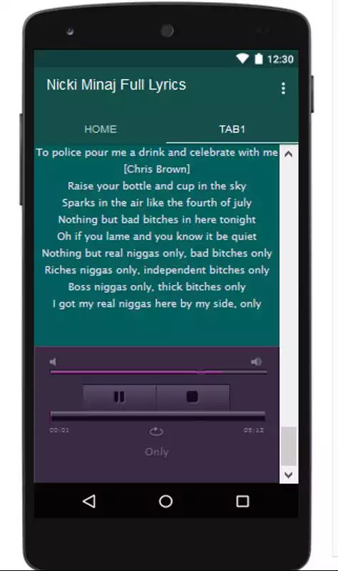 Play Nicki Minaj MusicLyrics