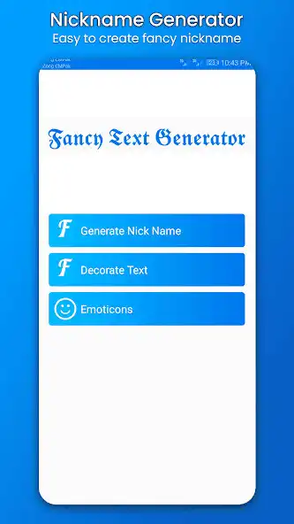 Play Nickname creator: Stylish text as an online game Nickname creator: Stylish text with UptoPlay