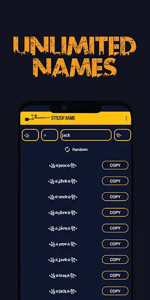 Play Nickname Fire - Name Generator as an online game Nickname Fire - Name Generator with UptoPlay
