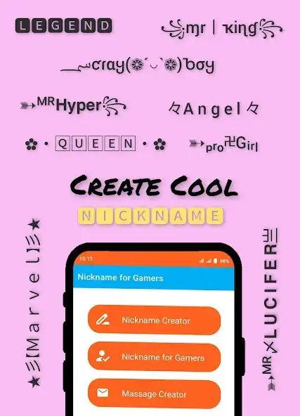Play Nickname For Gamers  and enjoy Nickname For Gamers with UptoPlay