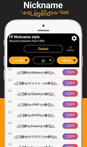 Play Nickname Generator Free Style: Name Creator Symbol as an online game Nickname Generator Free Style: Name Creator Symbol with UptoPlay