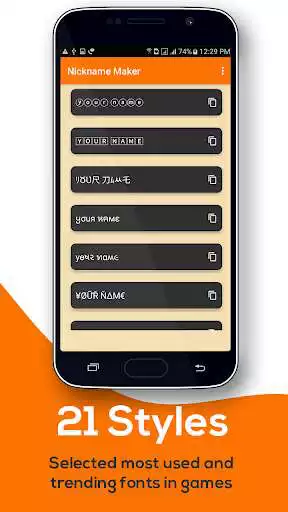 Play Nickname Maker Fonts - Fancy text and Symbols as an online game Nickname Maker Fonts - Fancy text and Symbols with UptoPlay