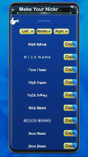 Play Nicknames for games / decorate names generator  and enjoy Nicknames for games / decorate names generator with UptoPlay
