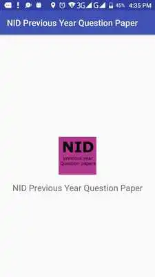 Play NID Previous year Question papers pdf