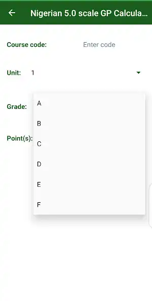 Play Nigerian 5.0 Scale GP Calculator as an online game Nigerian 5.0 Scale GP Calculator with UptoPlay