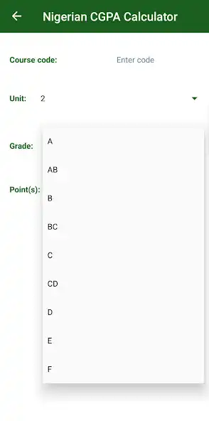 Play Nigerian CGPA Calculator as an online game Nigerian CGPA Calculator with UptoPlay