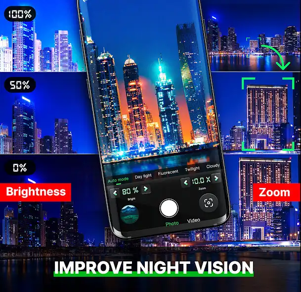 Play Night Camera Mode: Video Photo as an online game Night Camera Mode: Video Photo with UptoPlay