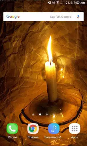 Play Night Candle Live Wallpaper