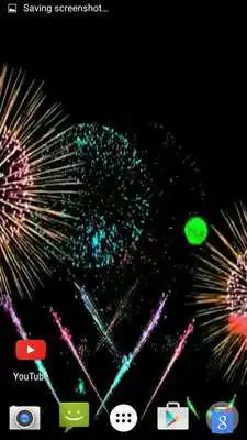 Play Night Fireworks Video Wallpape