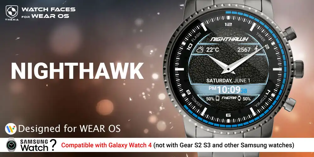 Play NightHawk Watch Face  and enjoy NightHawk Watch Face with UptoPlay