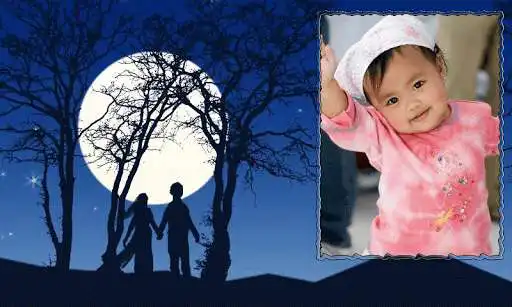 Play Night Moon Photo Frames