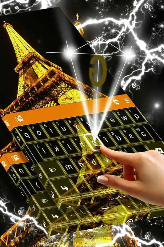 Play Night Paris Gold Keyboard