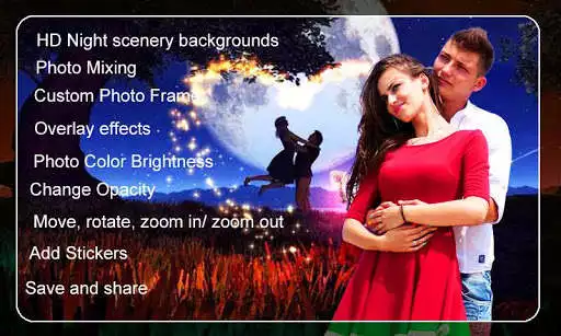 Play Night Scenery Photo Editor as an online game Night Scenery Photo Editor with UptoPlay