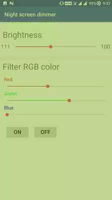 Play Night screen dimmer