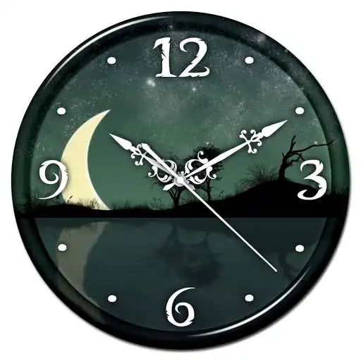 Run free android online Night Sky Clock Live Wallpaper APK