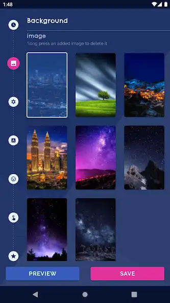 Play Night Sky Clock Wallpapers  and enjoy Night Sky Clock Wallpapers with UptoPlay
