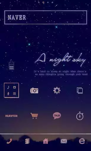 Play Night Sky Dodol Luncher theme  and enjoy Night Sky Dodol Luncher theme with UptoPlay
