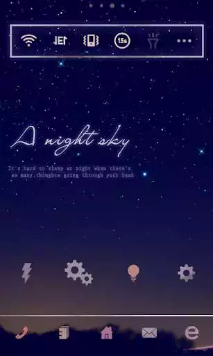 Play Night Sky Dodol Luncher theme as an online game Night Sky Dodol Luncher theme with UptoPlay