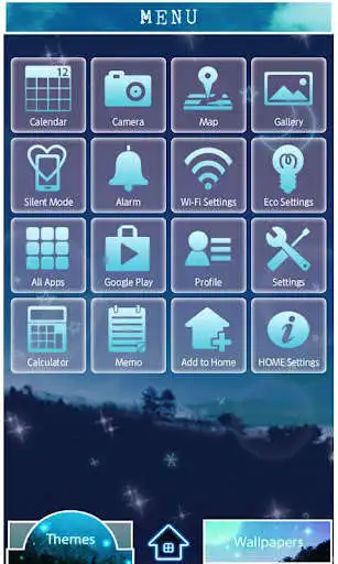 Play Night Sky Wallpaper Theme