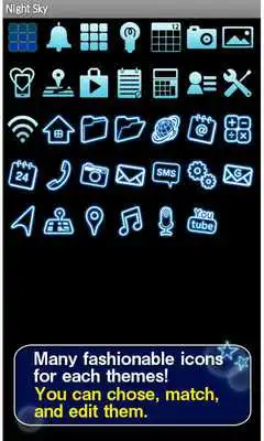 Play Night Sky Wallpaper Theme