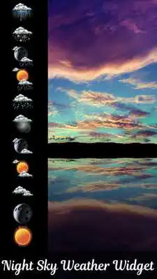 Play Night Sky Weather Widget
