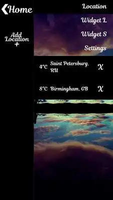 Play Night Sky Weather Widget