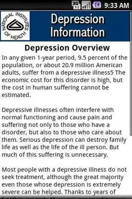 Play NIH Depression Information