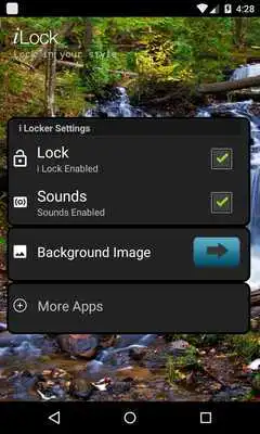 Play Nine Cascade 3D Locker Theme