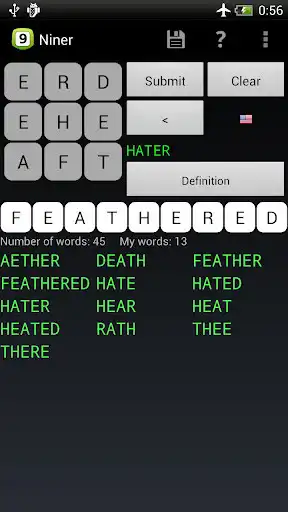 Play Niner Word Game  and enjoy Niner Word Game with UptoPlay