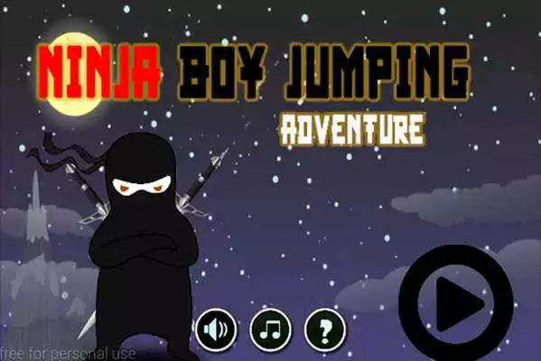 Play ninja boy jumping adventure