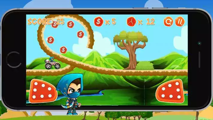 Play Ninja Car Hill Climb Ekstreem