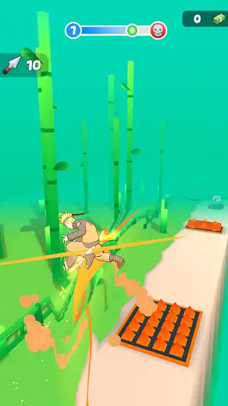 Play Ninja Dart Runner as an online game Ninja Dart Runner with UptoPlay