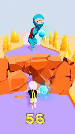 Play Ninja Fight Run as an online game Ninja Fight Run with UptoPlay