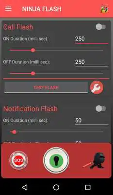 Play Ninja Flash - Flash on Call and SMS