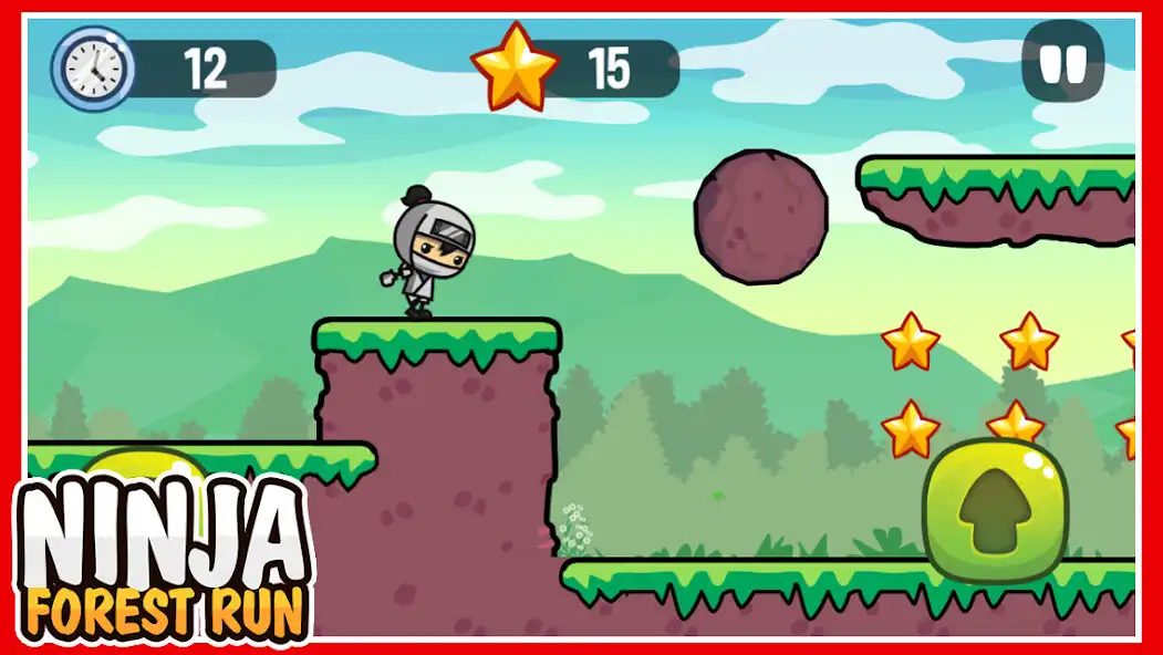 Play Ninja Forest Run Adventures as an online game Ninja Forest Run Adventures with UptoPlay