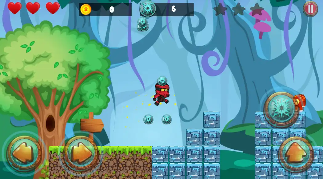 Play Ninja Go Warrior Shadow Run as an online game Ninja Go Warrior Shadow Run with UptoPlay
