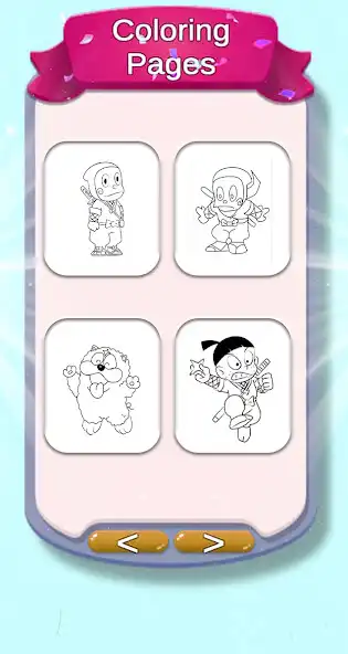 Play Ninja Hattori Coloring Book as an online game Ninja Hattori Coloring Book with UptoPlay