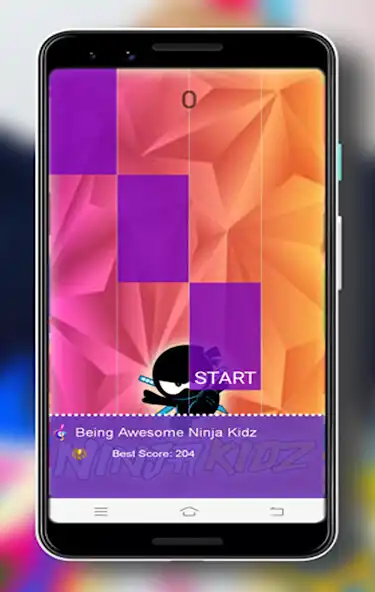 Play Ninja Kidz Piano Tiles as an online game Ninja Kidz Piano Tiles with UptoPlay
