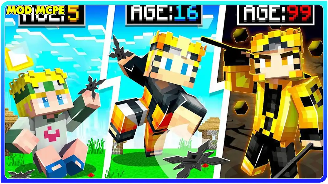 Play Ninja Konoha Mod for MCPE as an online game Ninja Konoha Mod for MCPE with UptoPlay