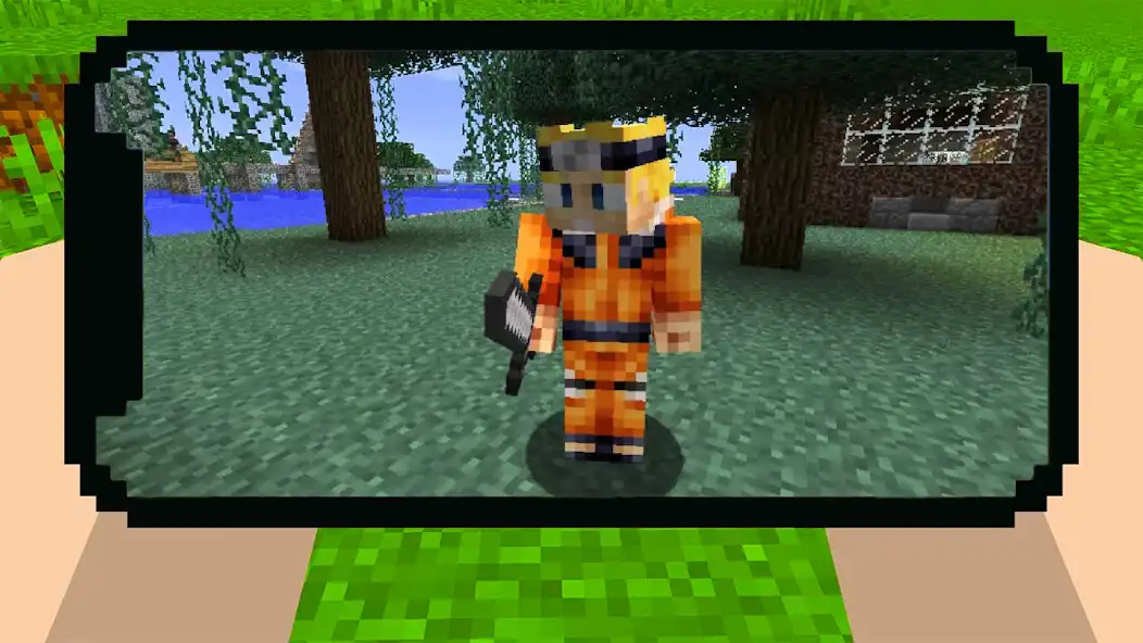 Play Ninja Naruto mod Minecraft PE as an online game Ninja Naruto mod Minecraft PE with UptoPlay