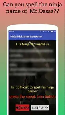 Play Ninja Nickname Generator