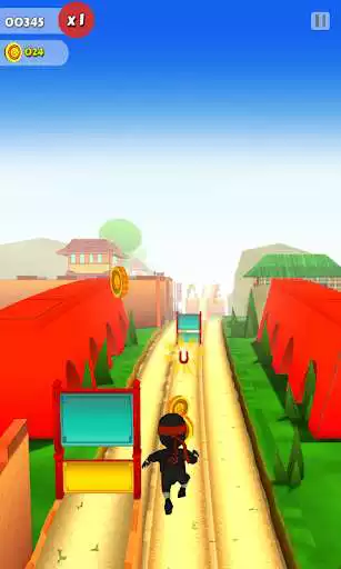 Play Ninja Runner 3D as an online game Ninja Runner 3D with UptoPlay