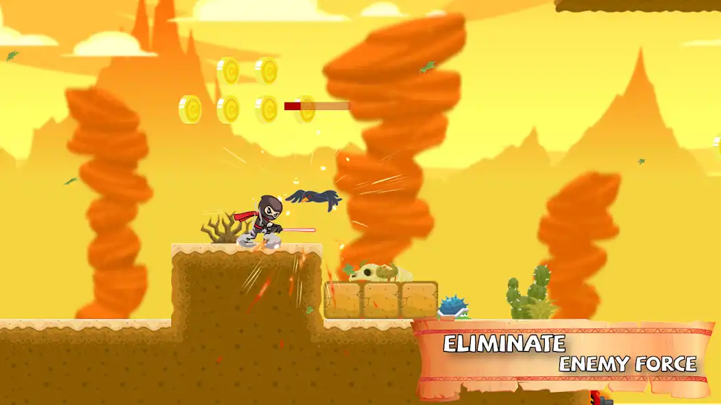 Play Ninja Run: Warrior Creed Dash as an online game Ninja Run: Warrior Creed Dash with UptoPlay